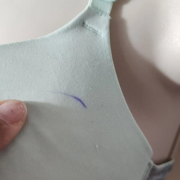 Victorias Secret PINK Wear Everywhere Push Up Bra Size 32DD Green Front Closure - Picture 10 of 11